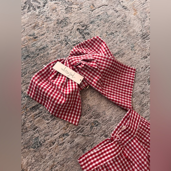 BNWT PETERSYN Red Gingham Two-Piece Set Size XS - Picture 6 of 7